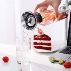 Glass Carafe With Flip-Drip Lid 800ml